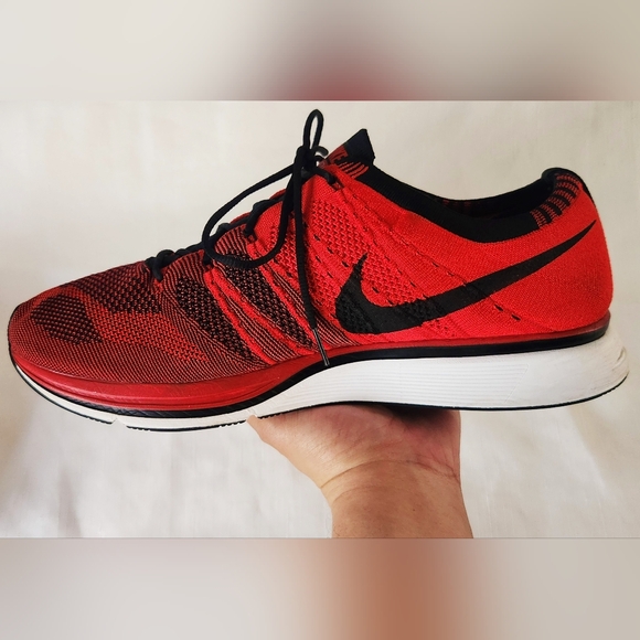 NIKE MENS FLYKNIT TRAINER UNIVERSITY RED AH8396-601 size 13 Men's sneakers shoes - Picture 5 of 16